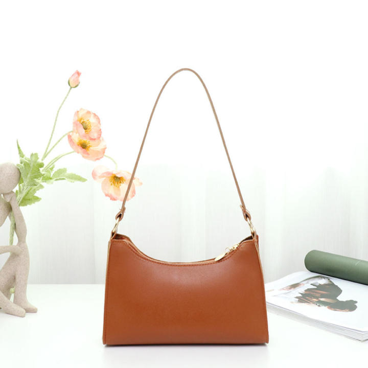Spacious%20Women's%20bag%20Elegant%20PU%20leather%20Fashionable%20Leather%20handbag%2022*15cm%20Zipper%20underarm%20bag%20for%20Daily%20use%20Work%20bag%20Shopping%20bag%20Party%20accessory%20Travel%20companion%20-%20Image%203