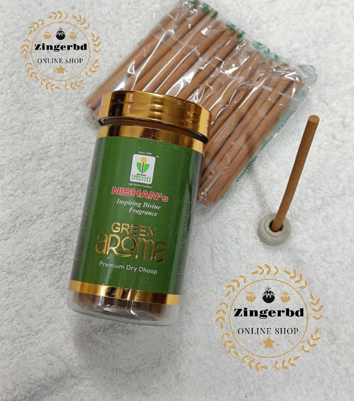 GREEN AROMA Premium Dhoop Sticks - Nisans Inspiring Divine Frangrance 100gm jar