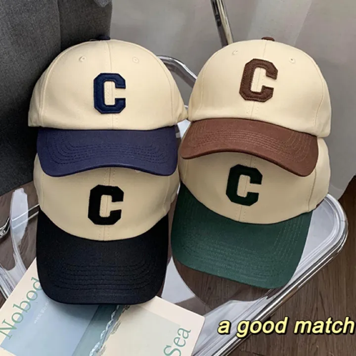 Letter%20C%20Embroidery%20Patchwork%20Baseball%20Cap%20Soft%20Cotton%20Outdoor%20Sun%20Caps%20Woman%20Man%20Snapback%20Dad%20Trucker%20Hats%20Unisex%20Streetwear%20-%20Image%204