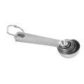Individual Chef Measuring Spoons, Heavy Duty Round Stainless Steel Metal, for Dry or Liquid - Set of 7 Exquisite Product. 