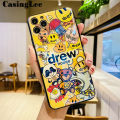 Casinglee For iPhone 13 Pro Max Case Shockproof Fashion Cartoon Smile Face Blue Light Silicone Soft Phone Case for iPhone 13 Pro Max Back Cover. 