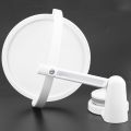 Modern Drill-Free Bathroom Mirror 2 Side Makeup Vanity Shave Mirrors Wall Suction Folding Arm Extend Round Bath Accessories.