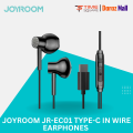 JOYROOM JR-EC01 TYPE-C PORT IN WIRE EARPHONES WITH MICROPHONE. 