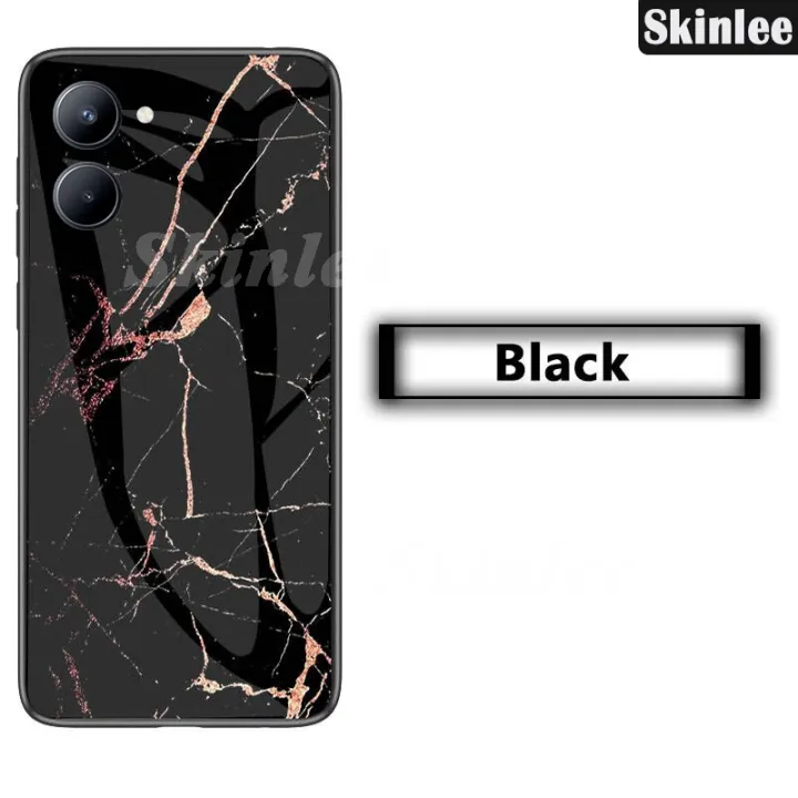 Phone%20case%20For%20VIVO%20Y18%20Back%20cover%20Fashion%20Marble%20Hard%20Tempered%20Glass%20Protector%20Soft%20Silicone%20Cover%20For%20Vivo%20Y18%20Cover%20cases%20-%20Image%204