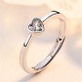 【hot】 2Pcs/Sets Zircon Heart Matching Couple Rings Set Forever Endless Love Wedding Ring For Women Men Charm Jewelry. 