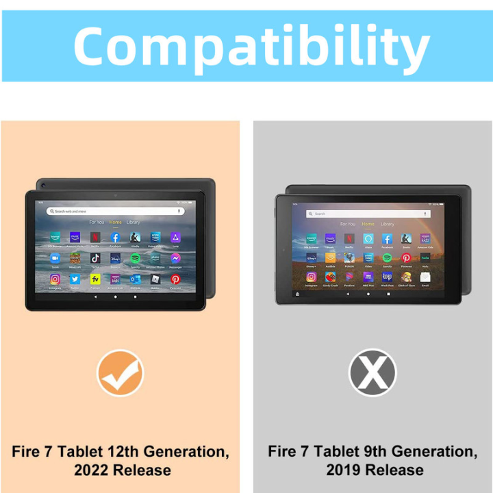 Screen%20Protector%20for%20Kindle%20Fire%207%202022%207%20Inch%20case%20Tempered%20Glass%20Film%20For%20All-New%20Amazon%20Fire%207%20Tablet%202022%20Release%2012th%20Gen%20-%20Image%202