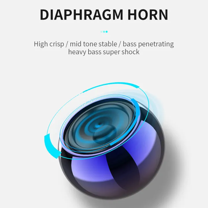 Metal Mini Wireless Bluetooth Speaker Hifi Portable Music Subwoofer ...