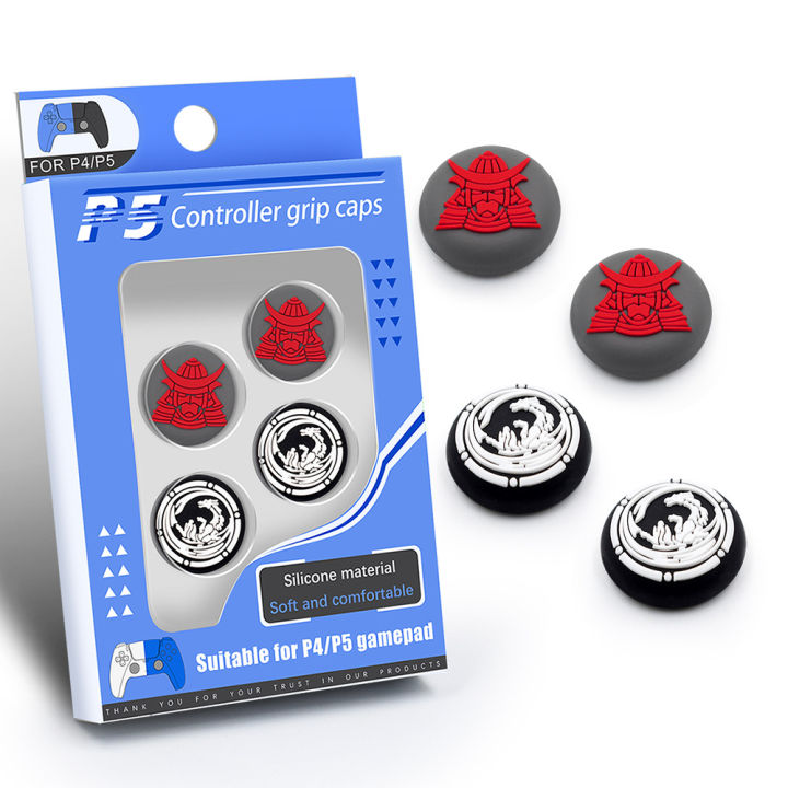 4pcs/1Set%20Soft%20Silicone%20Thumb%20Grip%20Stick%20Cap%20Cover%20For%20PS5%20XSX%20XSS%20Controller%20for%20Playstation%205%20Xbox%20Series%20X/S%20Joystick%20Cap%20Accessories%20-%20Image%202