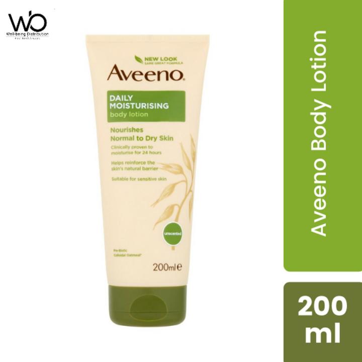 Aveeno Daily Moisturising Lotion for Normal to Dry Skin 200ml (Made in France)