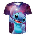 Children Boys Girls stitch T shirts summer short sleeve kids Stich tops cartoon casual kids clothes Disney Stitch boys t-sh. 