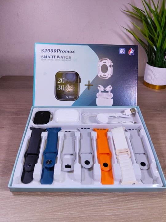 S2000%20Pro%20Max%20Smart%20Watch%20with%20Wireless%20AirPods%20Pro%20%E2%80%93%2010-in-1%20Mega%20Combo%20Pack%20%E2%80%93%207%20Changeable%20Straps/Belts%20with%20Free%20Protective%20Watch%20Cover%20%E2%80%93%20Bluetooth%20Call%20&%20Fitness%20Tracker%20Smartwatch%20for%20Men%20&%20Women%20-%20Image%203