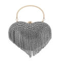 Prom Handbag Womens Party Bag Heart Shaped Handbag Wedding Clutch Womens Clutch Purse Formal Evening Bag. 