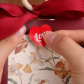 500Pcs/Roll Red Heart Stickers For Valentines Day Wedding Gift Packing Bag Packaging Labels Love Scrapbooking Diy Stickers. 