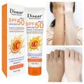 Disaar Vitamin C Refreshing Whitening Sunscreen SPF50 PA+++ 50g -Orange Extract Hyaluronic Acid SPF50 UVA/UVB PA+++ Moisturizing Refreshing Skin. 
