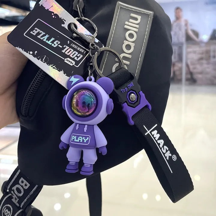 Wholesale%20genuine%20lightning%20bear%20doll%20schoolbag%20car%20pvc%20keychain%20cartoon%20cute%20woman%20exquisite%20keychain%20pendant%20-%20Image%204