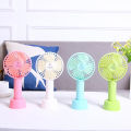 Portable Handheld Mini Rechargeable Fan Desk Creative Student Hand Dream Fan 3 Speed 18650 Battery 5V Micro USB Charging Port for Home Office Outdoor Reading Table.