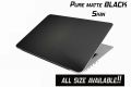 Pure Matte BLACK vinyl laptop skin waterproof plastic sticker. 