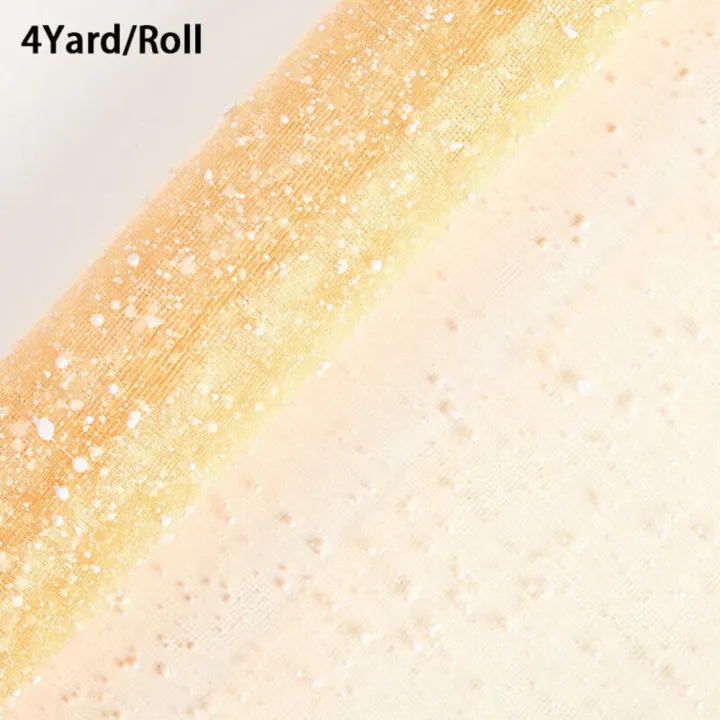 Beautiful%20flower%20Packaging%20gauze%20Delicate%2050cmx4yard%20size%20Soft%20Packaging%20gauze%20Roll%20yarn%20Snow%20dot%20yarn%20net%20for%20Floral%20-%20Image%203