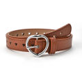 Children Faux Leather Belt Kids Cute Peach Heart Buckle Belts Girls Waist Belt.