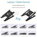 Height Adjustable Tablet & Laptop Stand With Cooling Blue Light, Ergonomic Design For Neck Comfort, Portable Support For Live Streaming, Study, And Office Use, Highquality Materials, Tablet Holder Stand. 