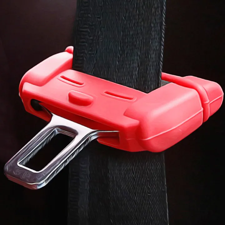Car Universal Seat Belt Clip Buckle Silicone Cover Protector Anti Scratch Collision Decoration Accessories I.71175406