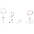 0.45g Anti theft bicycle bike lock locks smart design protect saddle stem handlebar wheels Smallest lightest M4 M5 M6 Screws. 