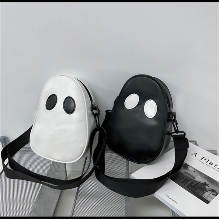 Small Capacity Ghost Bag Purse Fun Stitching Devil Shoulder Bags Funny Pu Satchel for Fashionable Trendy Streetwear Youngsters Daily Use