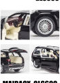 1:28 Mercedes Maybach GLS 600 Diecast Alloy Car ChiMei Luxurious Simulation Toy Vehicles Metal Car 6 Doors Open Model Car Sound Light Toys For Gift.