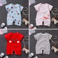 Baby Rompers Summer New Baby Boys Girls Clothing Newborn Infant Short Sleeve Jumpsuit Cotton Toddler Climbing Suit Clothing. 