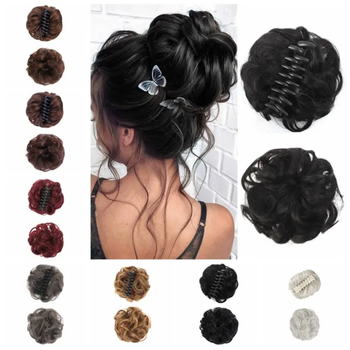%E3%80%90Exclusive%20Offer%E3%80%91%20Fluffy%20Hair%20Messy%20Curly%20Hair%20Bun%20Wavy%20Hair%20Piece%20Updo%20Synthetic%20Chignon%20Natural%20Hair%20Extensions%20Claw%20Clip%20Bun%20Women%20-%20Image%202