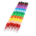 Creative building block coloring can assemble crayons 12 color crayons, oil pastels, color pencils, student stationery wholesale. 