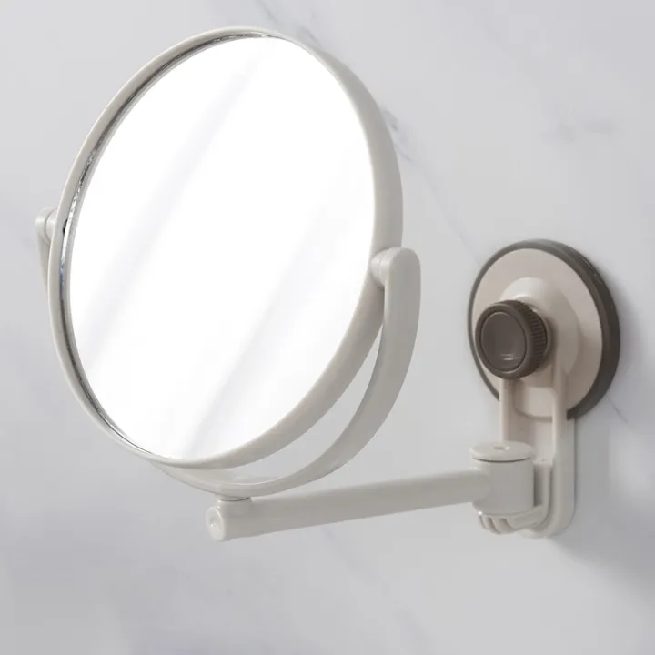 Bath%20Mirror%20Cosmetic%20Mirror%201X/3X%20Magnification%20Suction%20Cup%20Adjustable%20Makeup%20Mirror%20Double-Sided%20Bathroom%20Mirror%20-%20Image%202