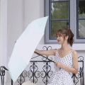 Wholesale of Fully Automatic Umbrellas Black Glue Sunscreen UV Protection Sunshade Rain and Shine Dual Purpose Folding Umbrella.