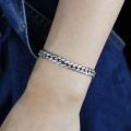 Gold Silver Color Iced Out Crystal 6.5mm Miami Cuban Chain Bracelet AAA CZ Cuban Bracelet Rock Women Men Hiphop jewelry. 