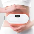 Women Relieve Period Cramps Heat Belt Curved Heating Massage Pad.