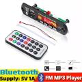 Car Amplifier Bluetooth MP3 Decoding Board Module FM Radio USB TF AUX Remote Control. 