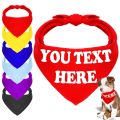 【Atoztide Store】Custom Dog Bandana Collar Personalized Pet Bandanas Collar For Small Medium Large Dogs Neckerchief.