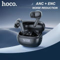 HOCO EQ15 Bluetooth 5.3 ANC+ENC Noise Reduction LED Display Charging Box Wireless Earbuds. 
