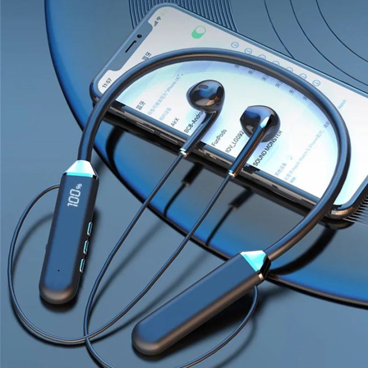 INNOVAT%C2%AE%20Magnetic%20Neckband%20Headphones%20Wireless%20Bluetooth%20Earphones%20LED%20Display%20Headset%20Sport%20Noise%20Cancel%20Handsfree%20Ear%20buds%20with%20Microphone%20For%20Mobile%20-%20Image%204