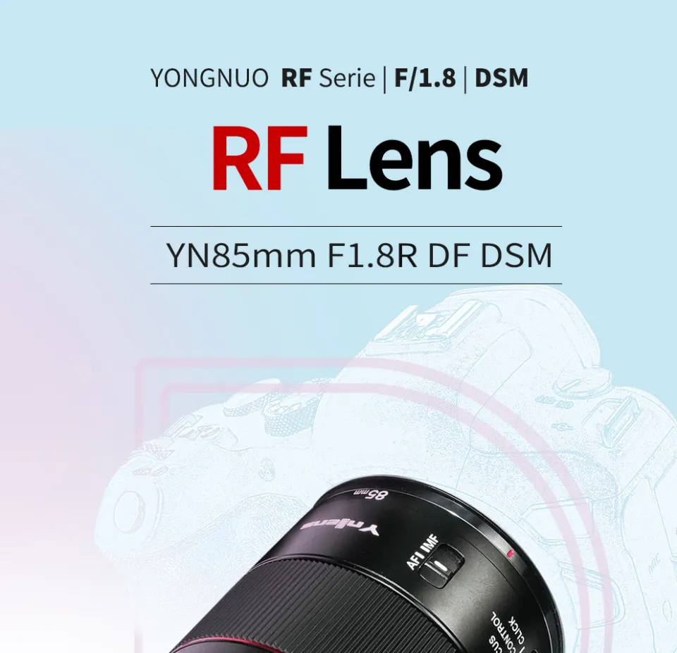 YONGNUO 85mm for Canon RF Mount Nikon Z Mount Sony E Mount