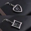 1pc Chic Transparent Clear Insert Photo Picture Frame Key Ring Chain Keychain MJD.