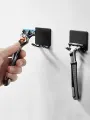 1pcs Razor Holder Men Shaving Shaver Razor Stand Shelf Shaving Razor Storage Rack Bathroom Hook Organizer.