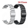 20mm/22mm Stainless Steel Magnetic Watch Band for Huawer, IMILAB, Haylou, Amazfit, Mibro.