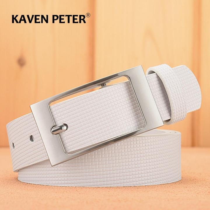 Designer White Belts Men High Quality Leather Fashion Luxury Male