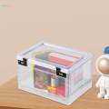 Lock Box Durable Transparent Box with Password Lock for Cabinet Office Home.