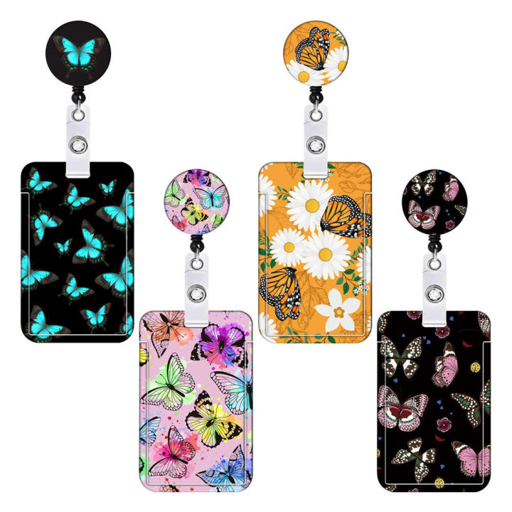 Easy-open%20buttons%20ID%20card%20holder%20Convenient%20Butterfly%20Plastic%20material%20Office%20supplies%20Neck%20strap%20lanyard%20Double-sided%20print%20School%20supplies%20for%20Office%20professionals%20Students%20Trade%20shows%20Conferences%20-%20Image%203
