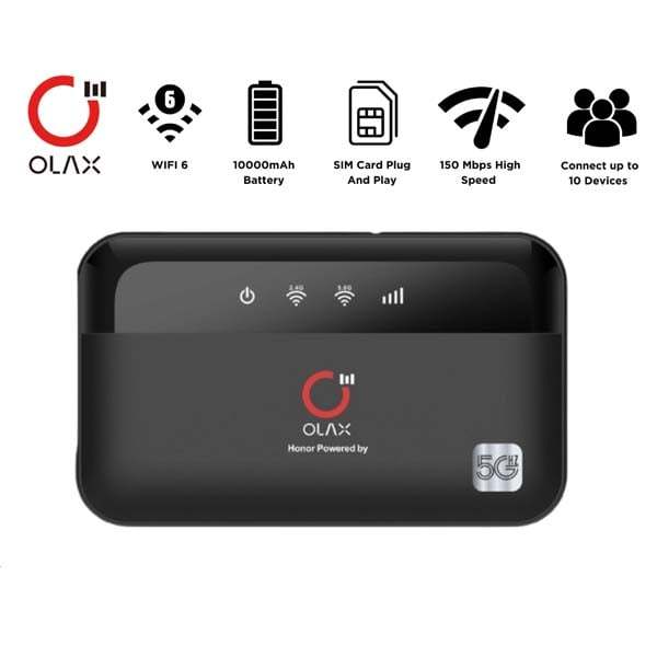 Olax%20M100%20Portable%204G/5G%20Dual%20WiFi%206%20Router%20Type-C%2010000MAH%20Sim%20Card%20Slot%20Power%20Bank%20150mbps%20for%20Outdoor%20Mobile%20Pocket%20Router%20-%20Image%202