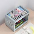 Multi-function Desktop Storage Box Double Layer Double Layer Cosmetic Storage Desk Storage Rack Space-saving Desktop Organizer.
