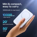 Joyroom JR-W020 New Upgrade 20W More Small & Mini PD Magnetic Wireless Power bank 10000mAh - Black.