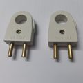 HOLE With Electrical Power Plug AC 250V 6A 2 Pin European Standard EU Male Plug Power Adapters Power Connector Cable Cord Male Plug Socket Plug Adapters Detachable Plug.